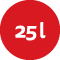 objem rúry 25l objem rúry 25l