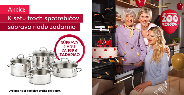 K setu spotrebičov súprava riadu zadarmo