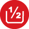 1/2 náplň - ikona 1/2 náplň - ikona