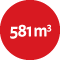 581 m3