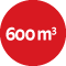 600 m3
