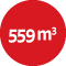 559 m3