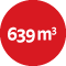 639 m3